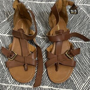 Express Brown Strappy Sandals